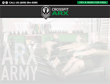 Tablet Screenshot of crossfitarx.com